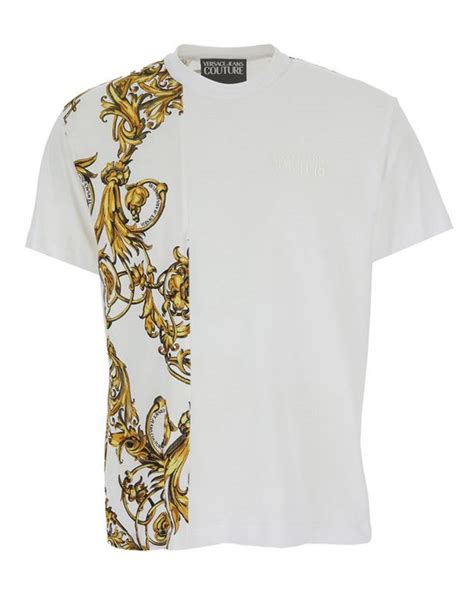 versace t shirt weiss gold|gold versace shirts for men.